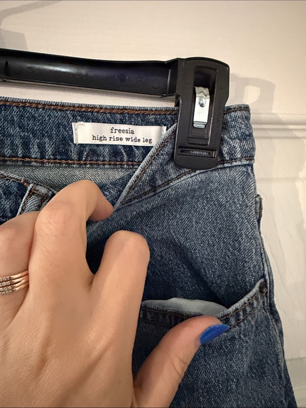 Jessica Simpson Blue Denim Jeans - Classic Dark Blue Wash - Picture 3 of 6